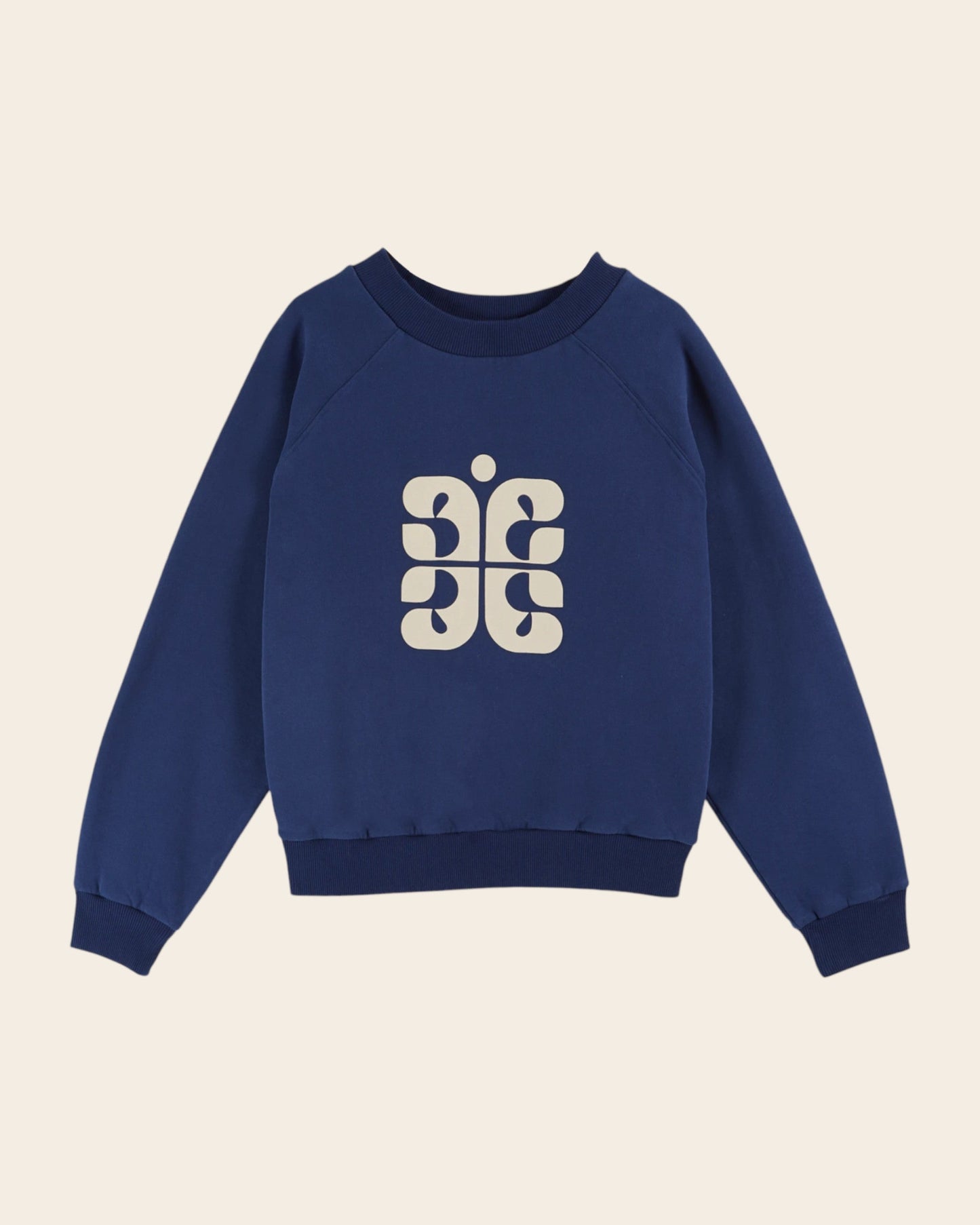 Sweat - Logo coton bio bleu foncé