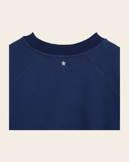 Sweat - Logo coton bio bleu foncé
