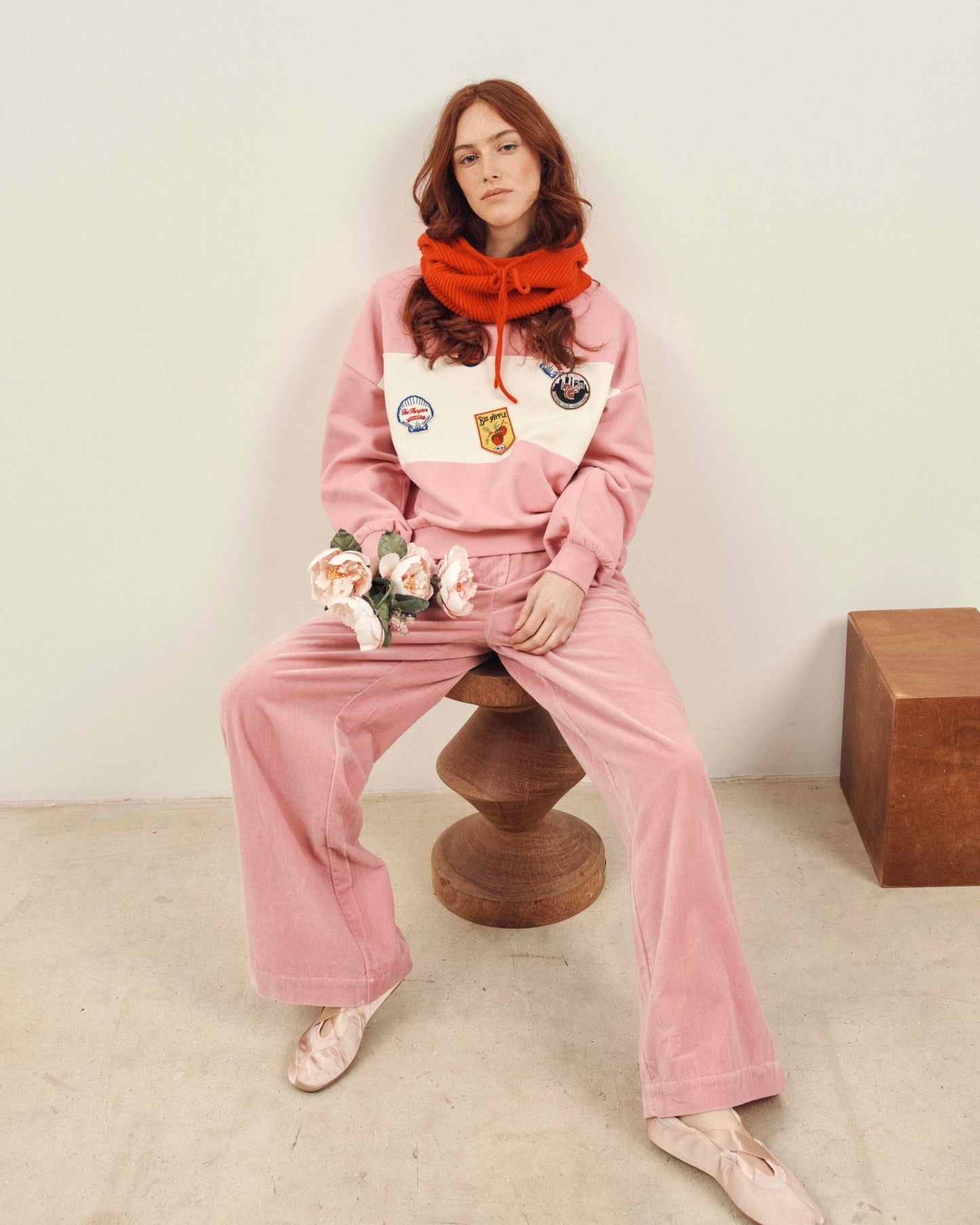 Pantalon - Velours rose