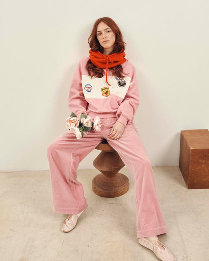 Pantalon - Velours rose