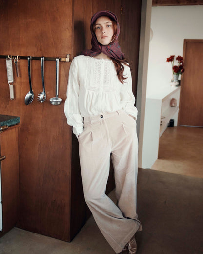 Pantalon - Velours beige