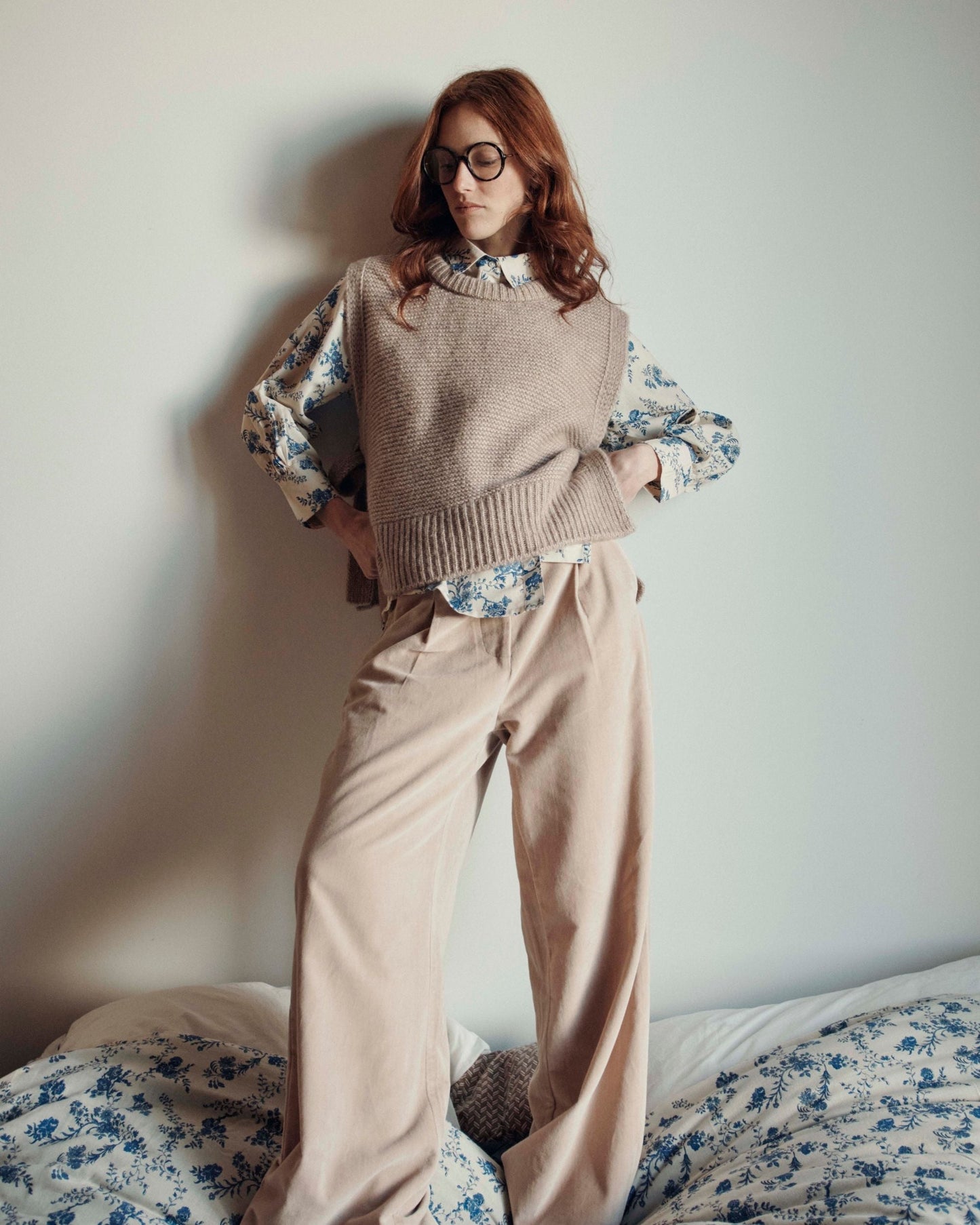 Pantalon - Velours beige