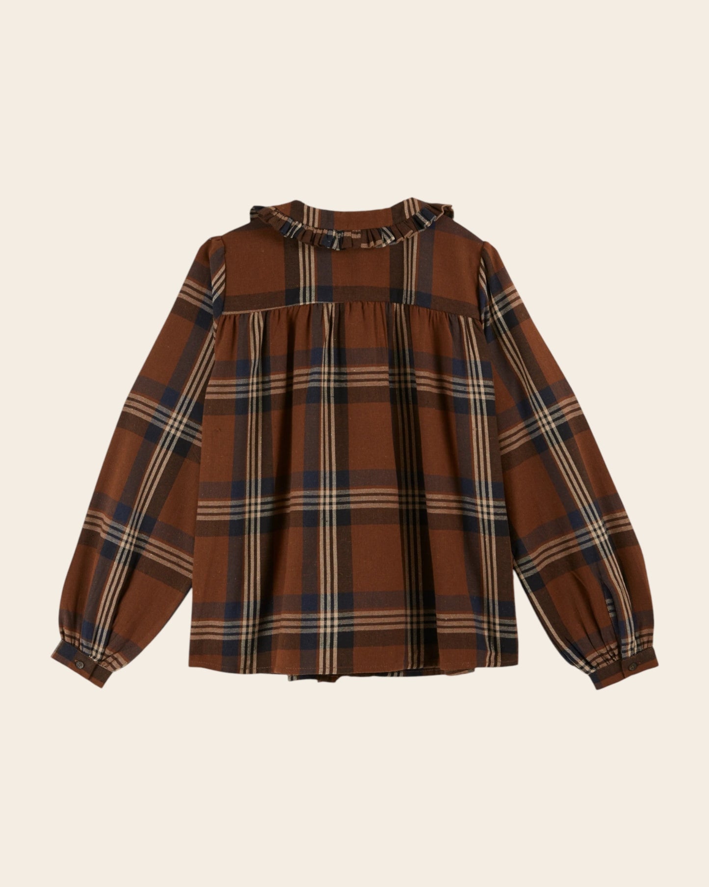 Blouse - Carreaux marron
