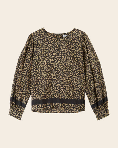 Blouse - Coton et soie anémone