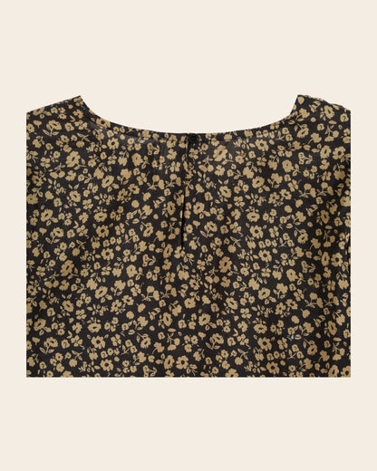 Blouse - Coton et soie anémone