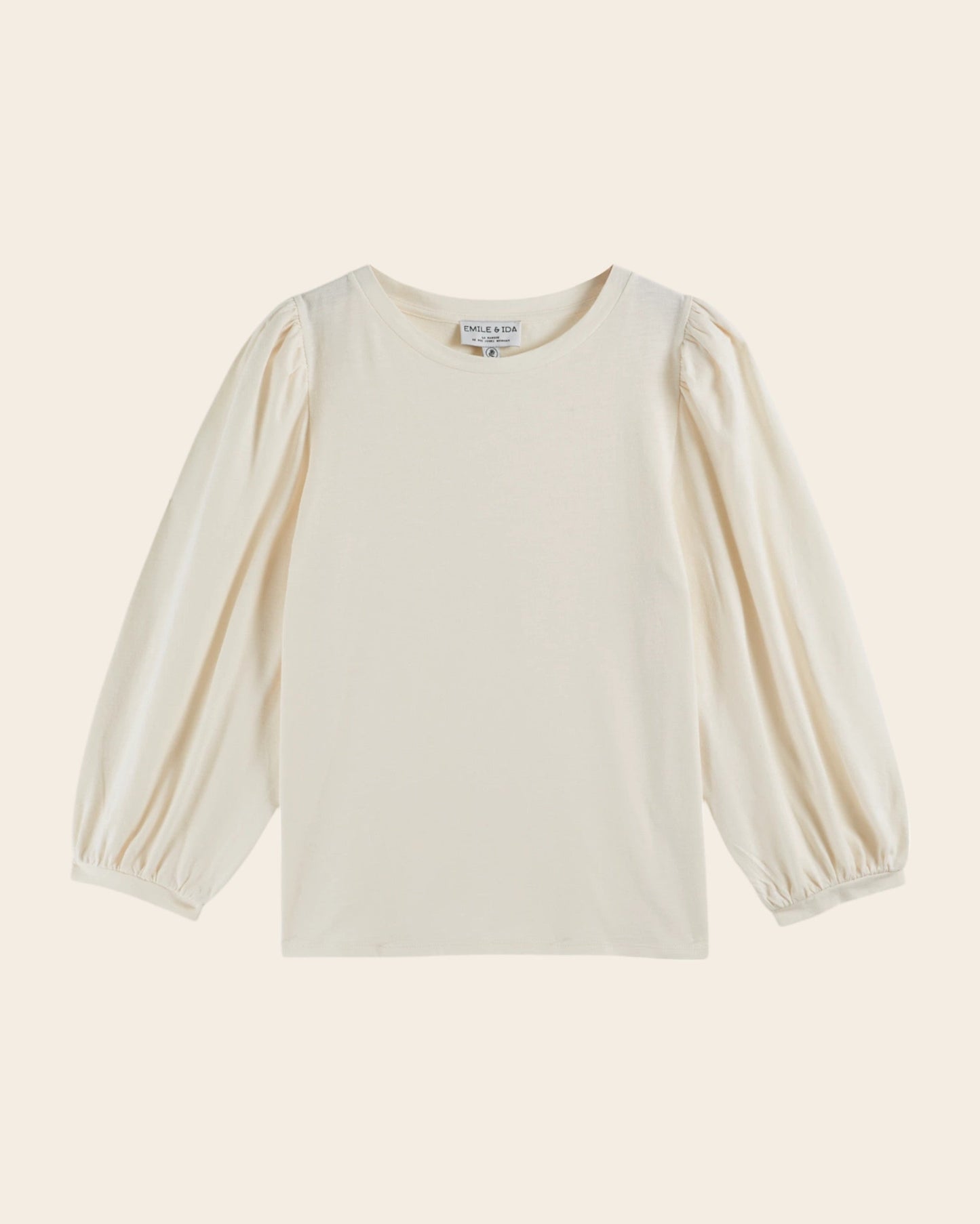 T-shirt - Manches longues coton bio écru