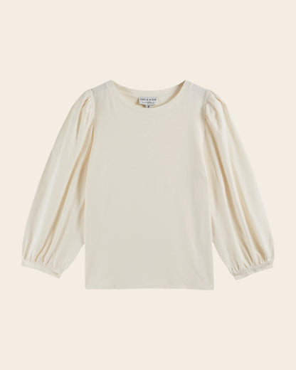 T-shirt - Manches longues coton bio écru
