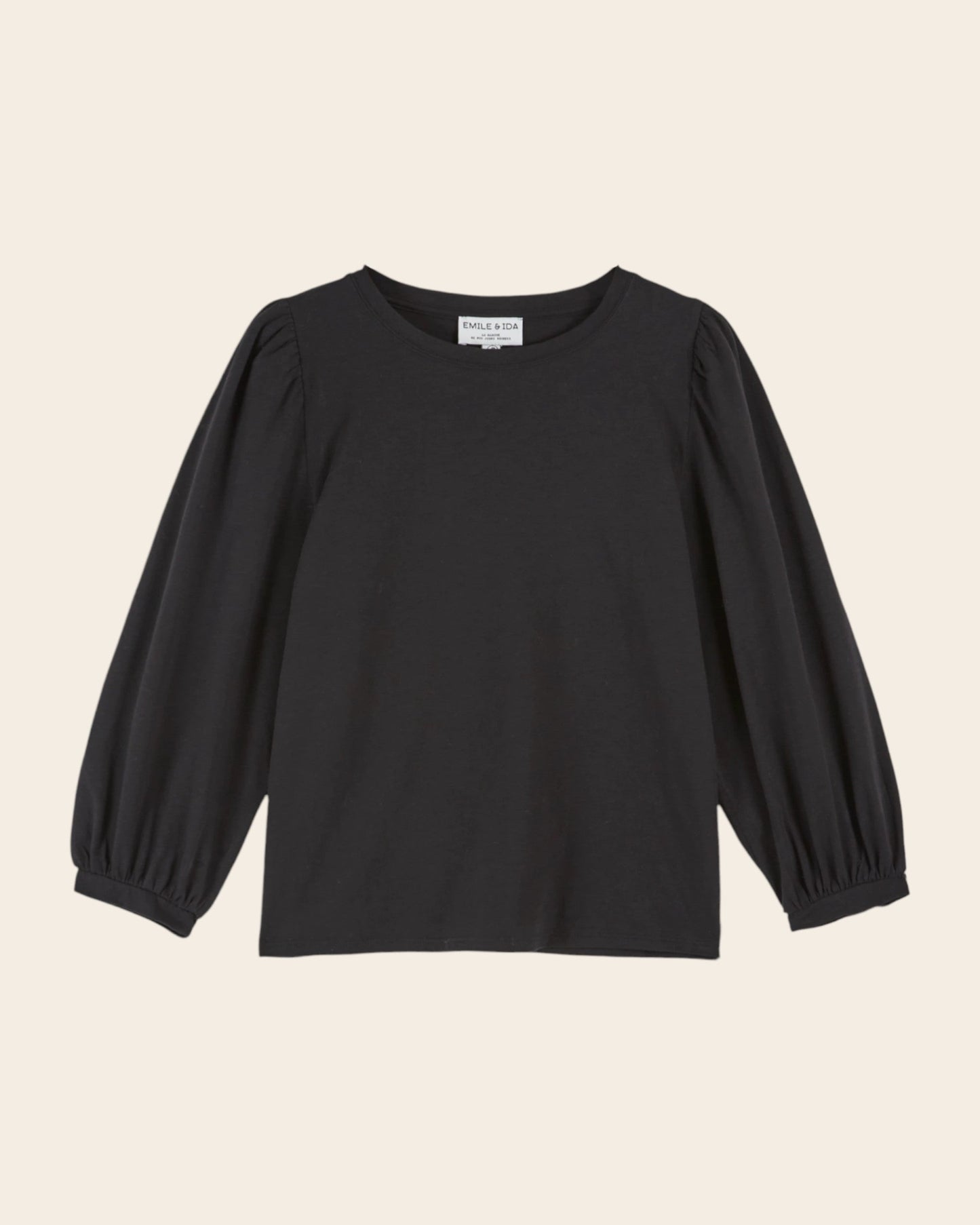 T-shirt - Manches longues coton bio noir