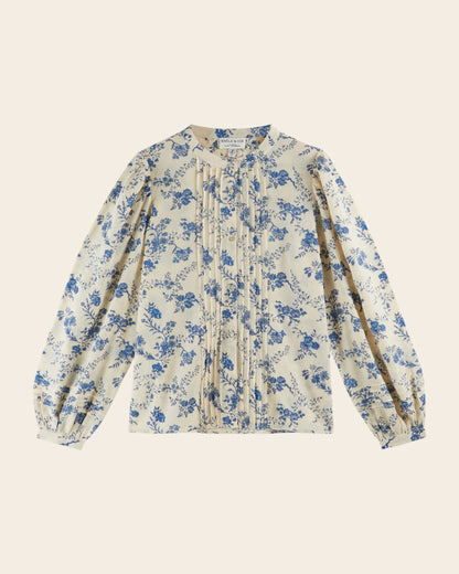Blouse - Plissé orchid écru