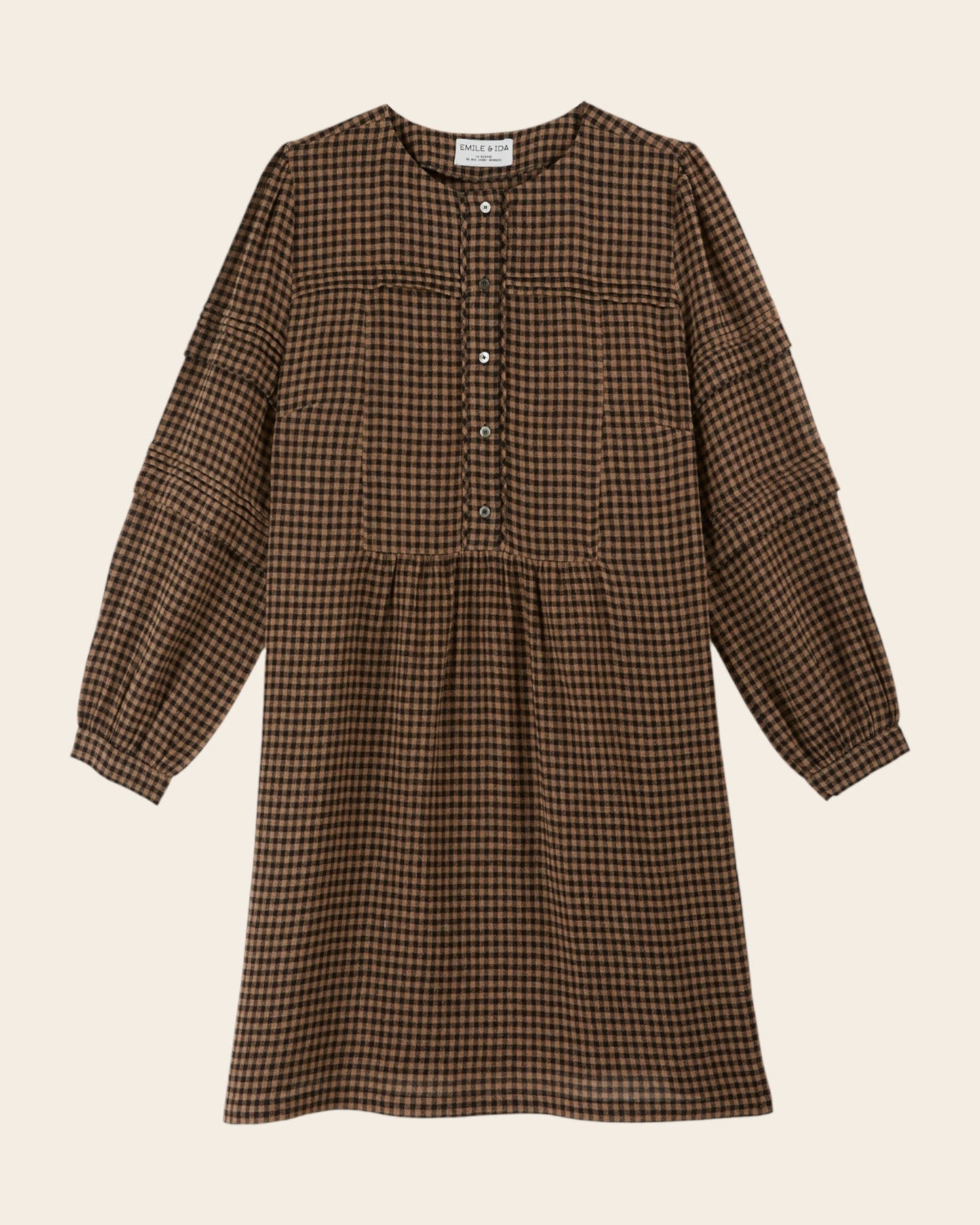Robe - Vichy chocolat