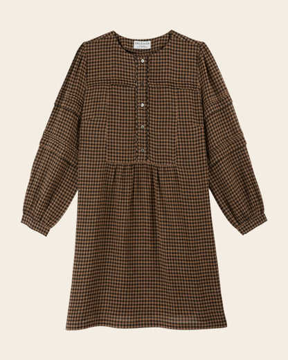 Robe - Vichy chocolat