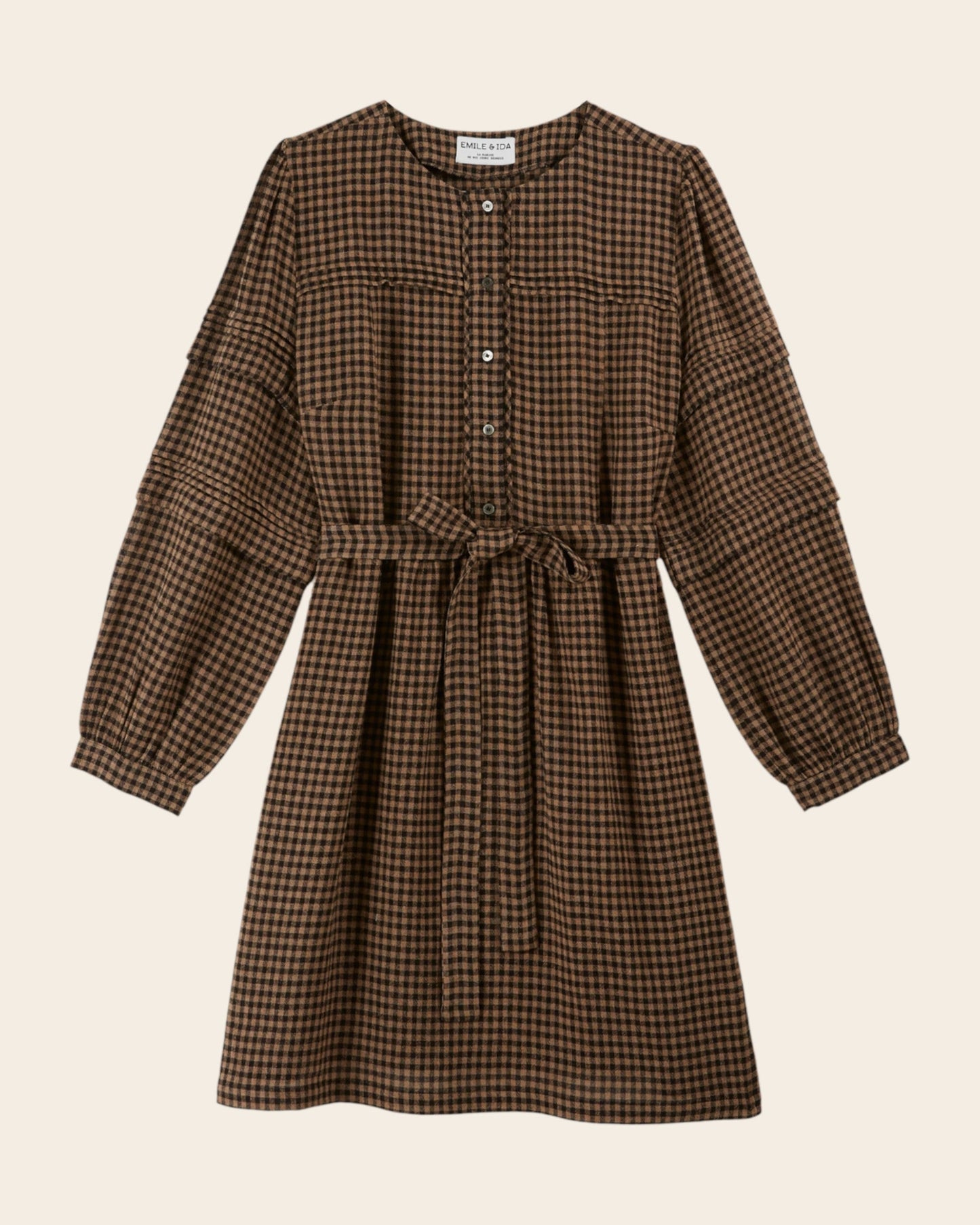 Robe - Vichy chocolat