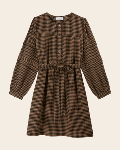 Robe - Vichy chocolat