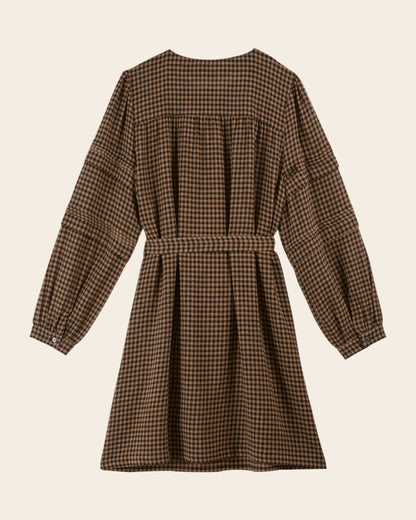 Robe - Vichy chocolat