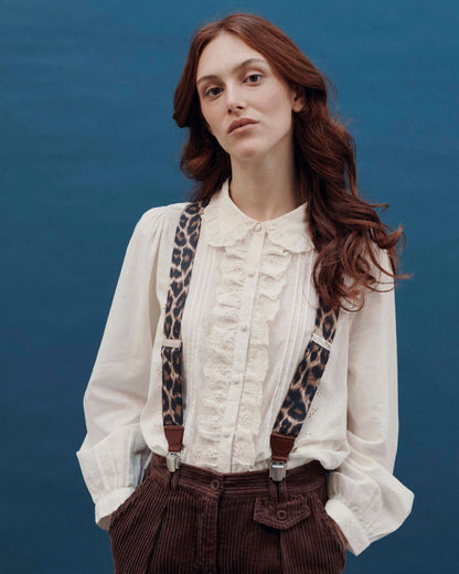 Blouse - Volanté broderie anglaise écru