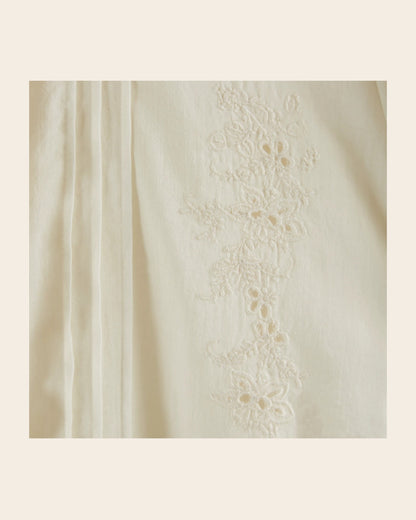 Blouse - Volanté broderie anglaise écru