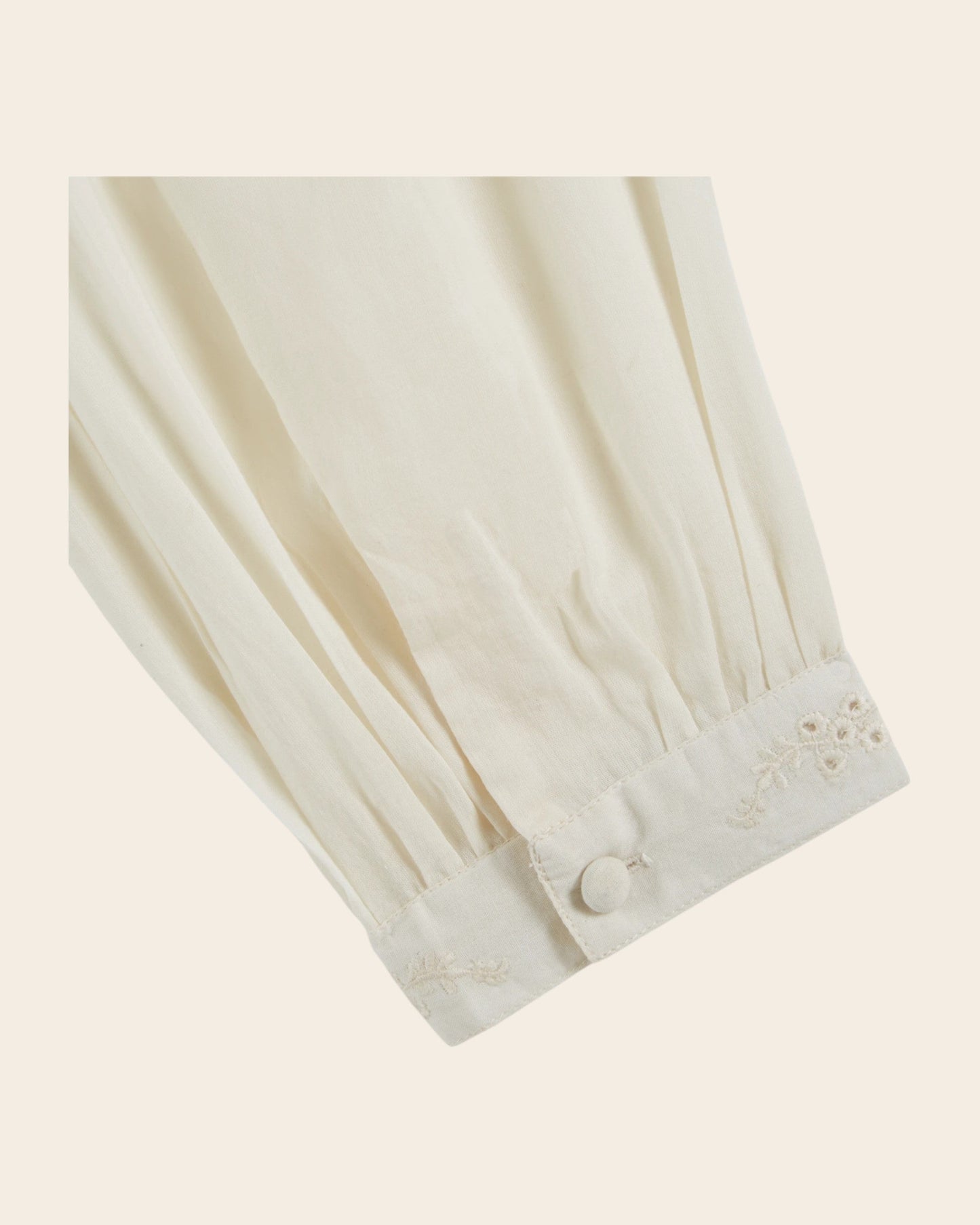 Blouse - Volanté broderie anglaise écru