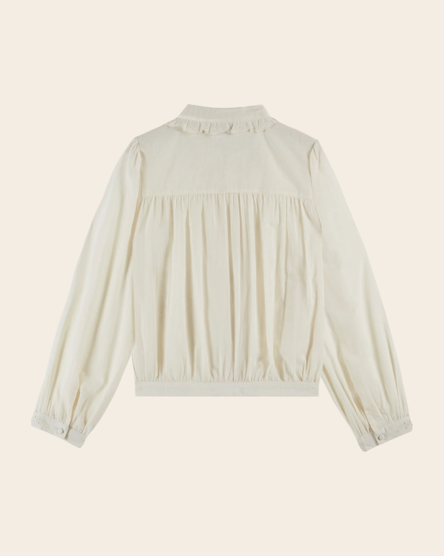 Blouse - Volanté broderie anglaise écru