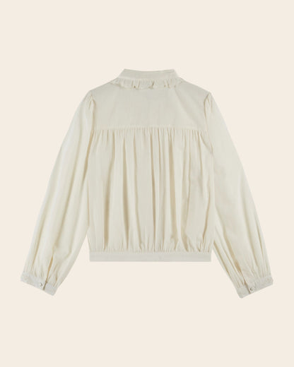 Blouse - Volanté broderie anglaise écru
