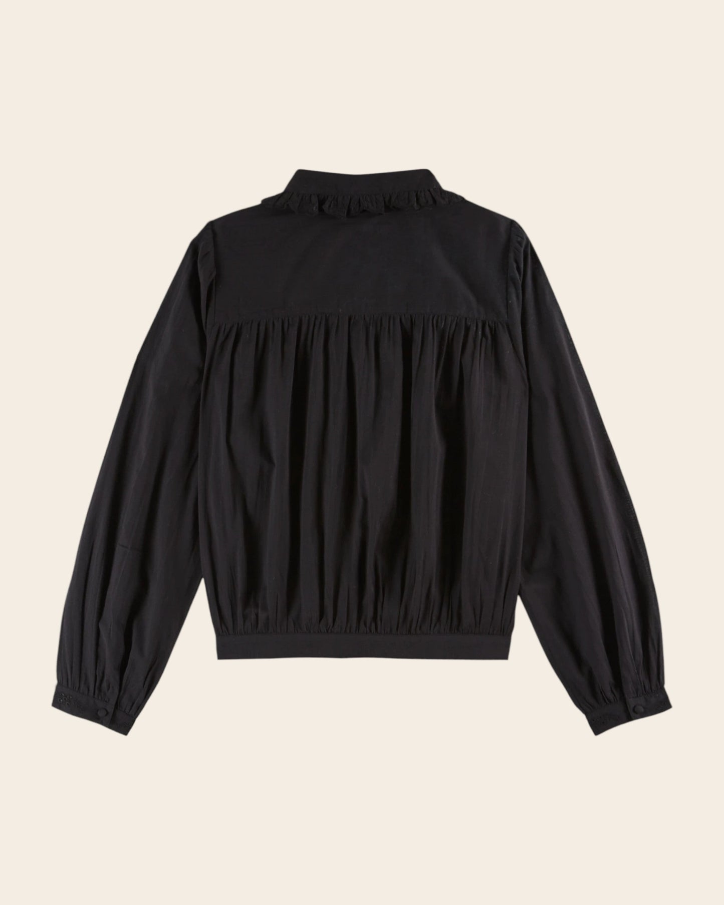 Blouse - Volanté broderie anglaise noir