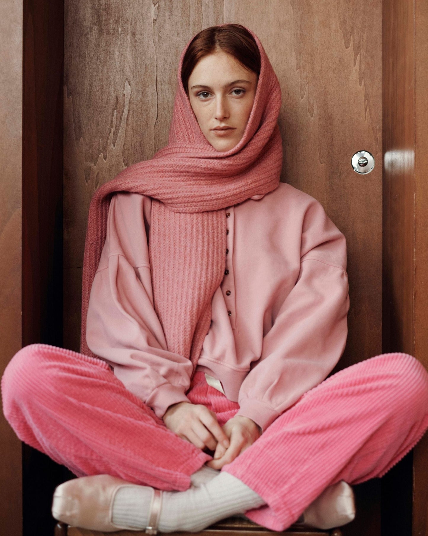Pantalon - Velours cotelé rose bonbon