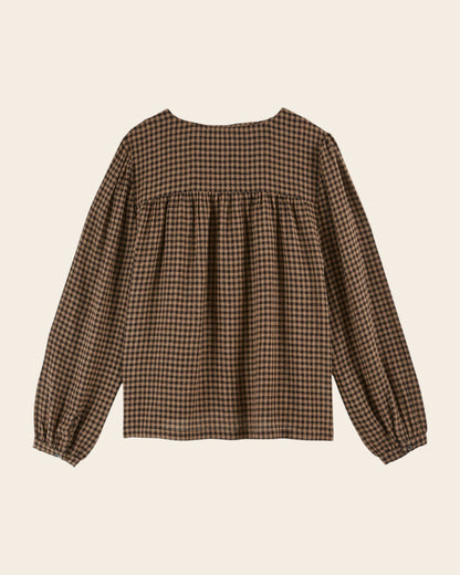 Blouse - Vichy chocolat