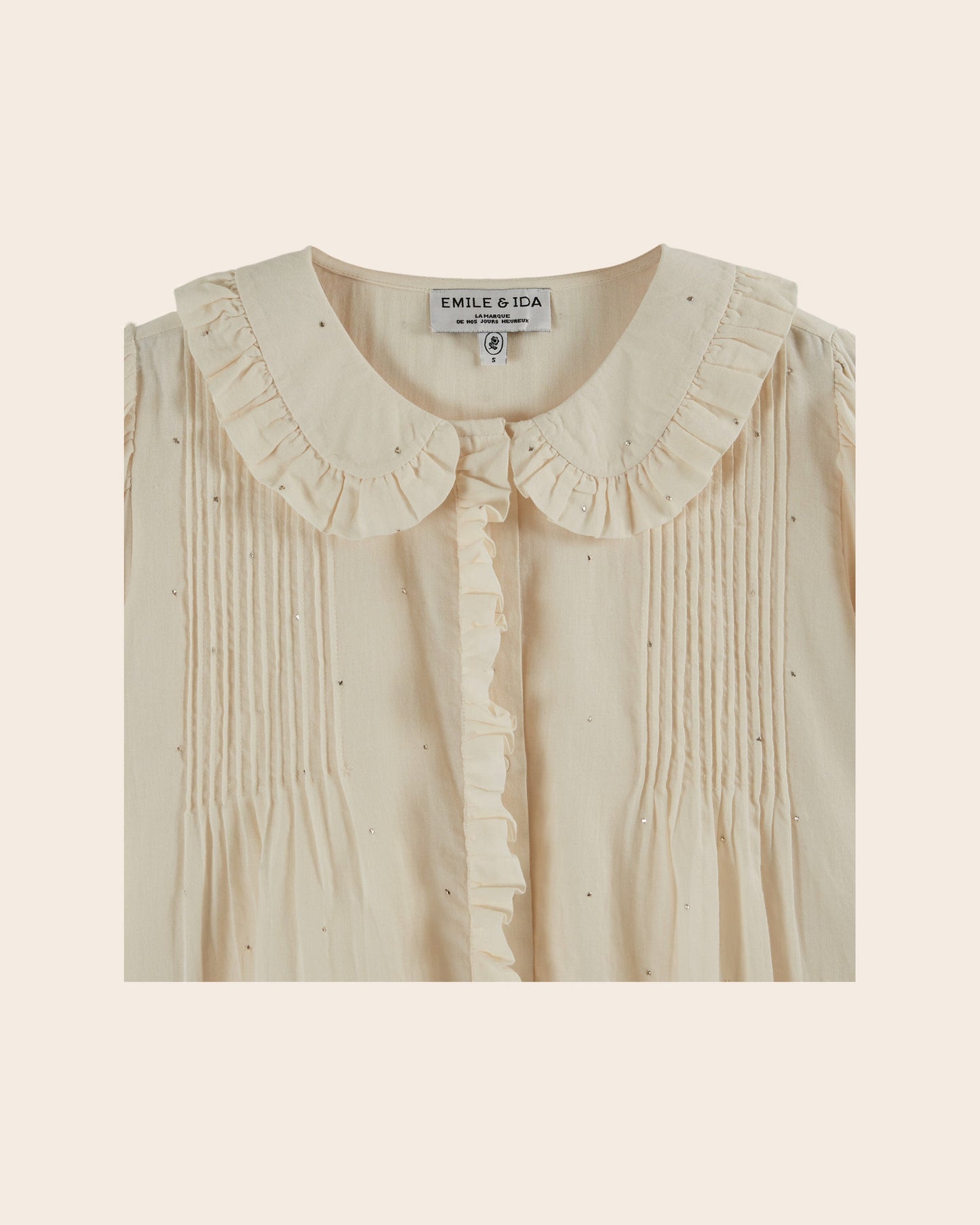 Blouse - Volanté mukesh crème