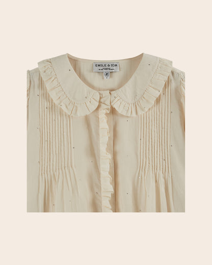 Blouse - Volanté mukesh crème