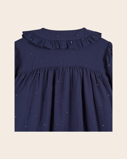 Blouse - Volanté mukesh navy