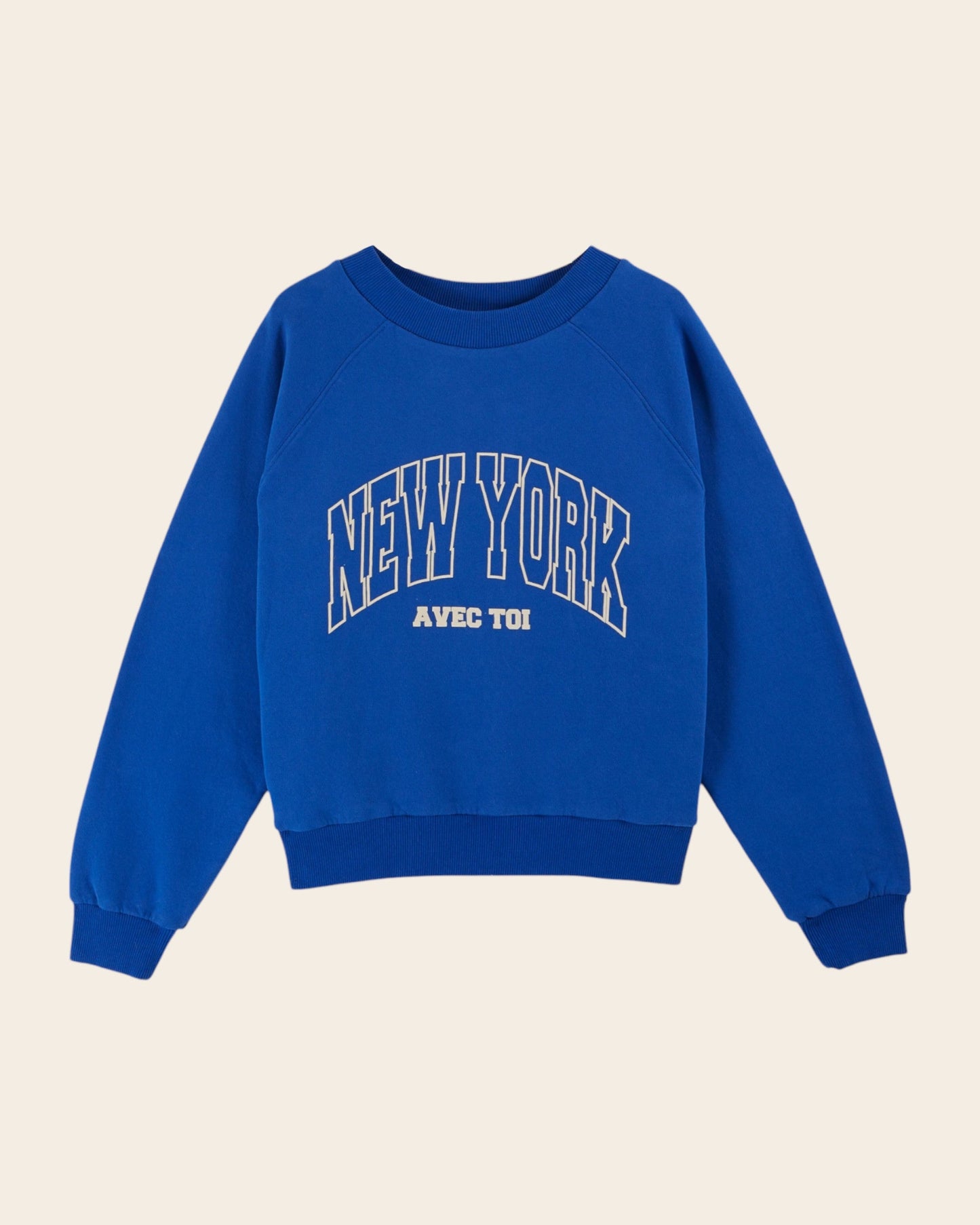 Sweat femme - New York avec toi bleu royal
