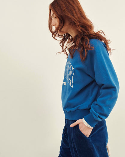 Sweat femme - New York avec toi bleu royal