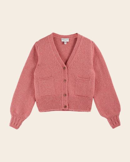 Cardigan ultra doux rose