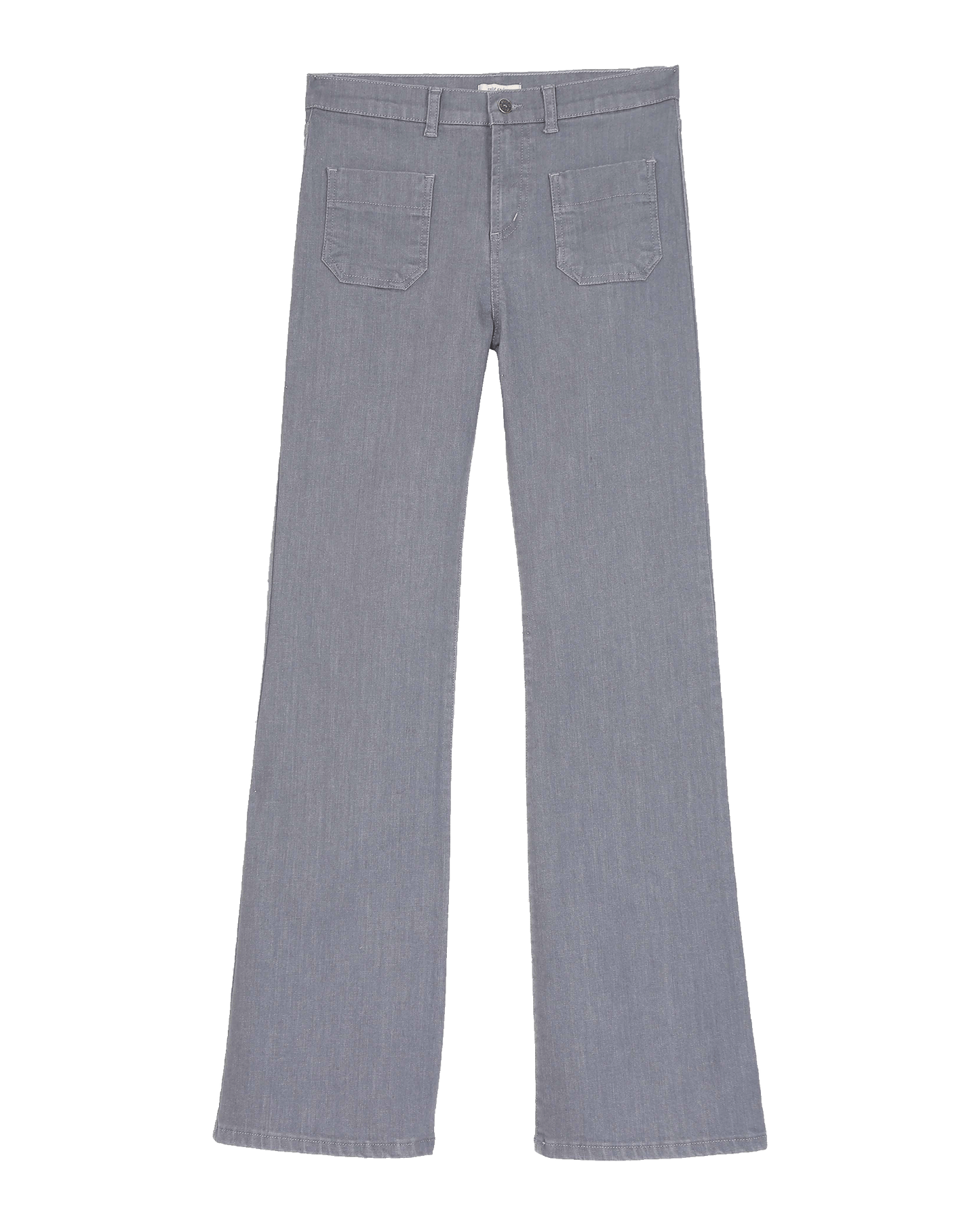 Pantalon flare gris