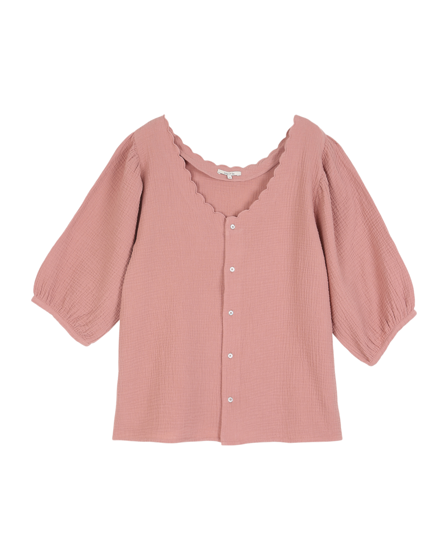 Blouse boutonné terre