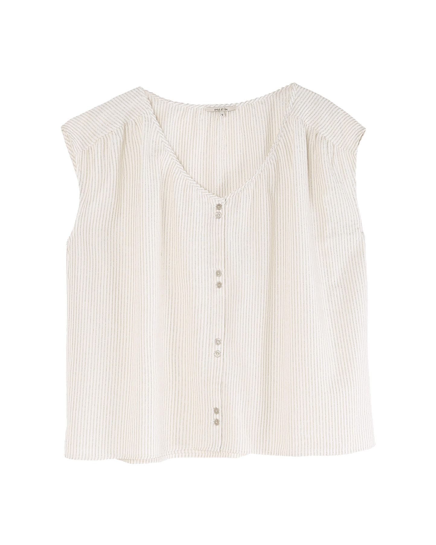 Blouse rayures écru
