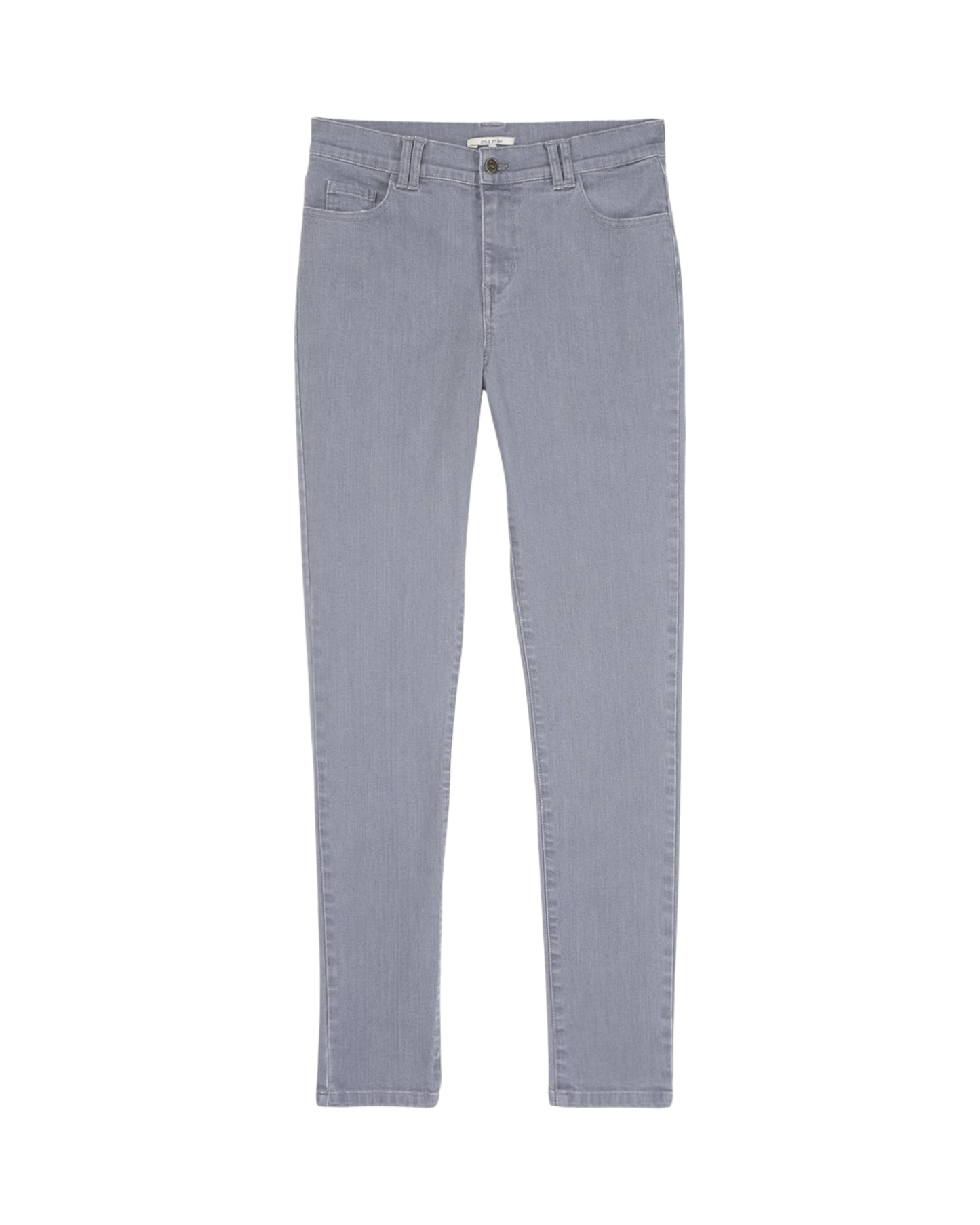 Pantalon slim denim stretch gris