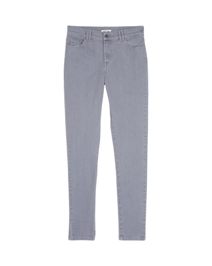 Pantalon slim denim stretch gris