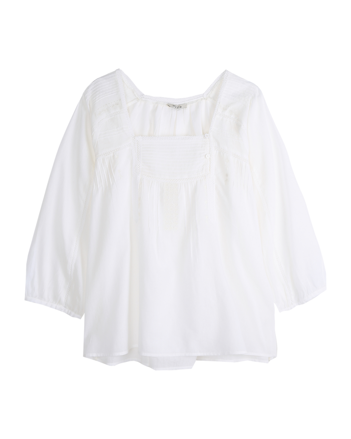 Blouse vintage écru