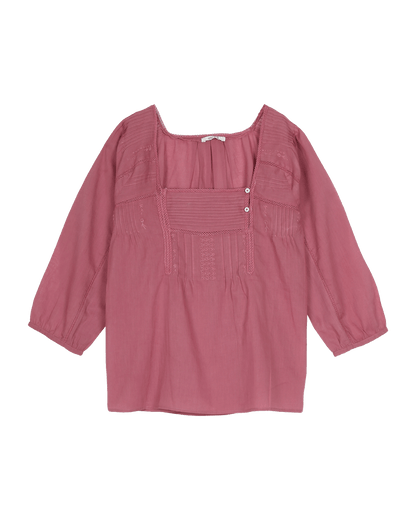 Blouse vintage brique