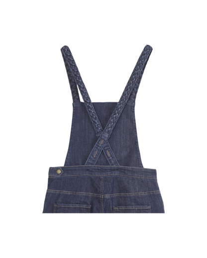Salopette tressée denim brut