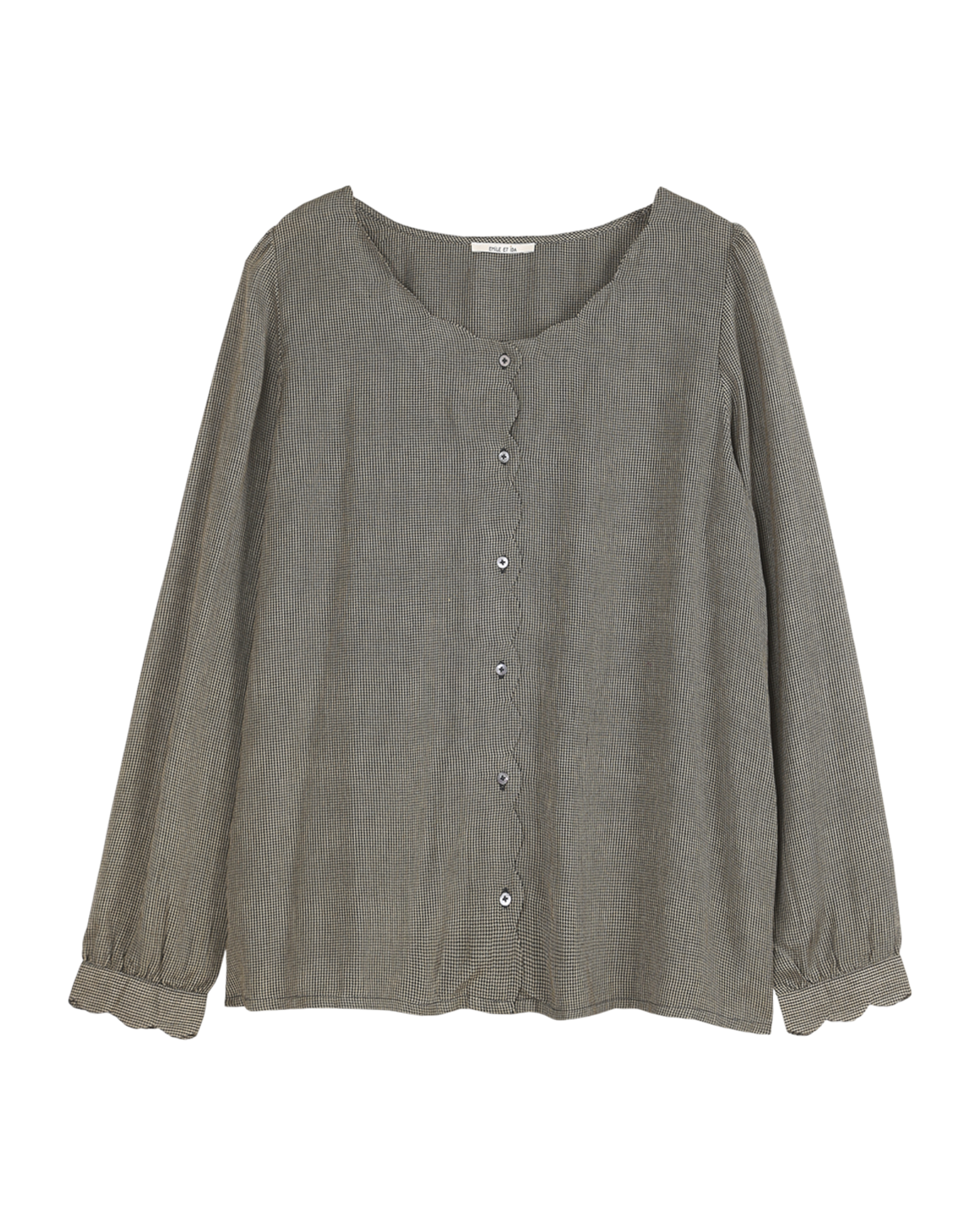 blouse femme en viscose pied de puce