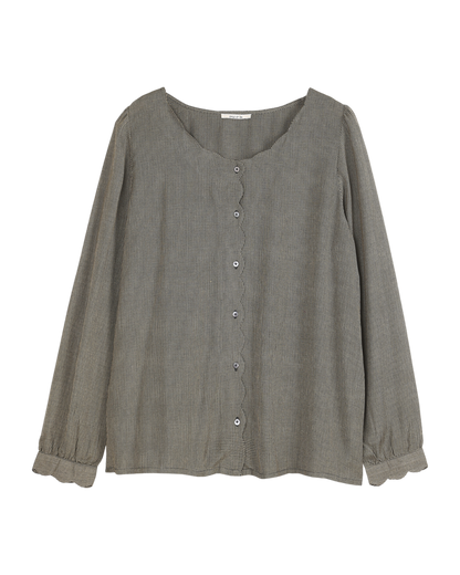 blouse femme en viscose pied de puce