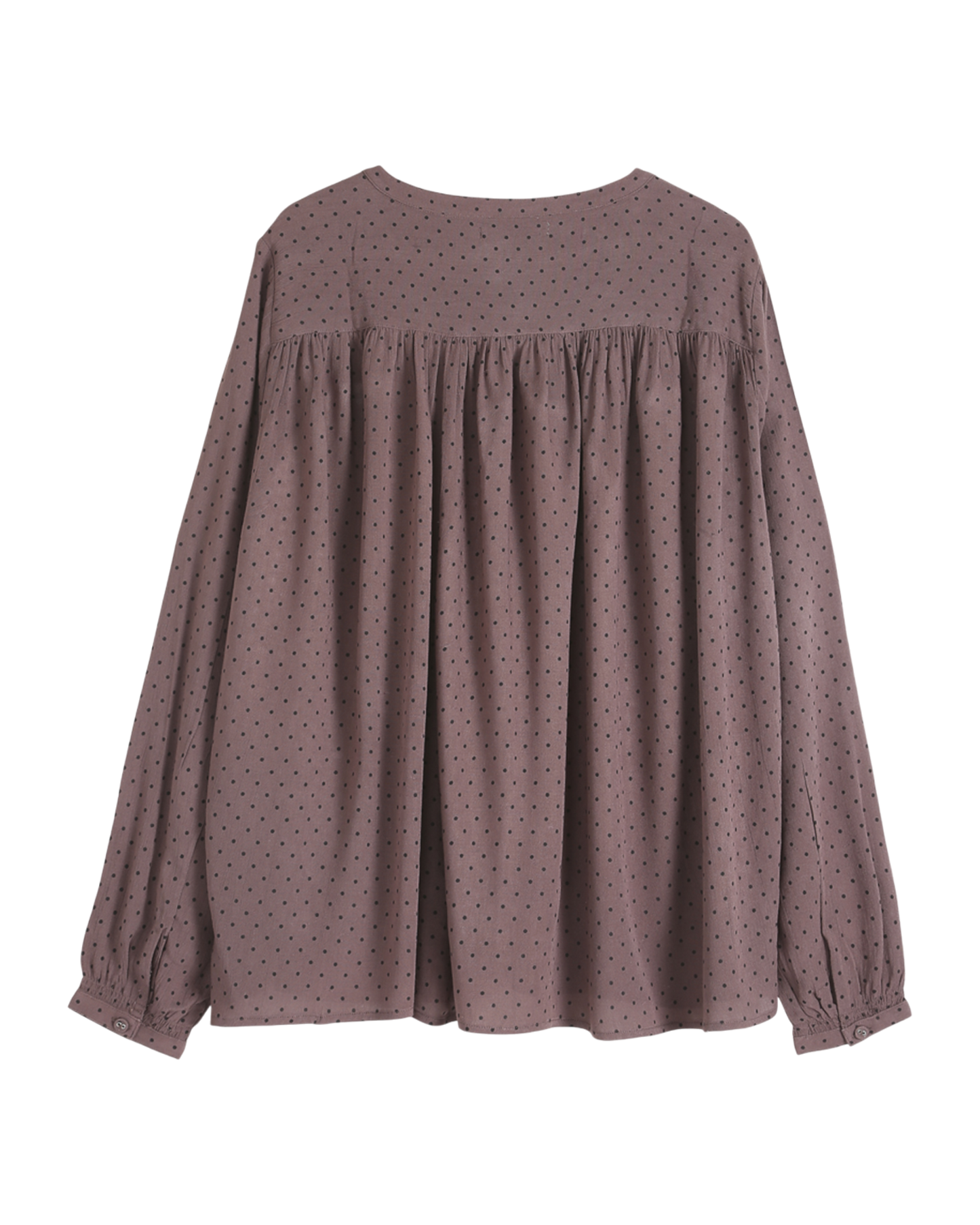 blouse en viscose pois lavande