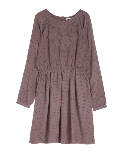 robe en viscose pois lavande
