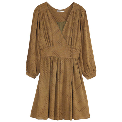 robe portefeuille en viscose pois ecorce