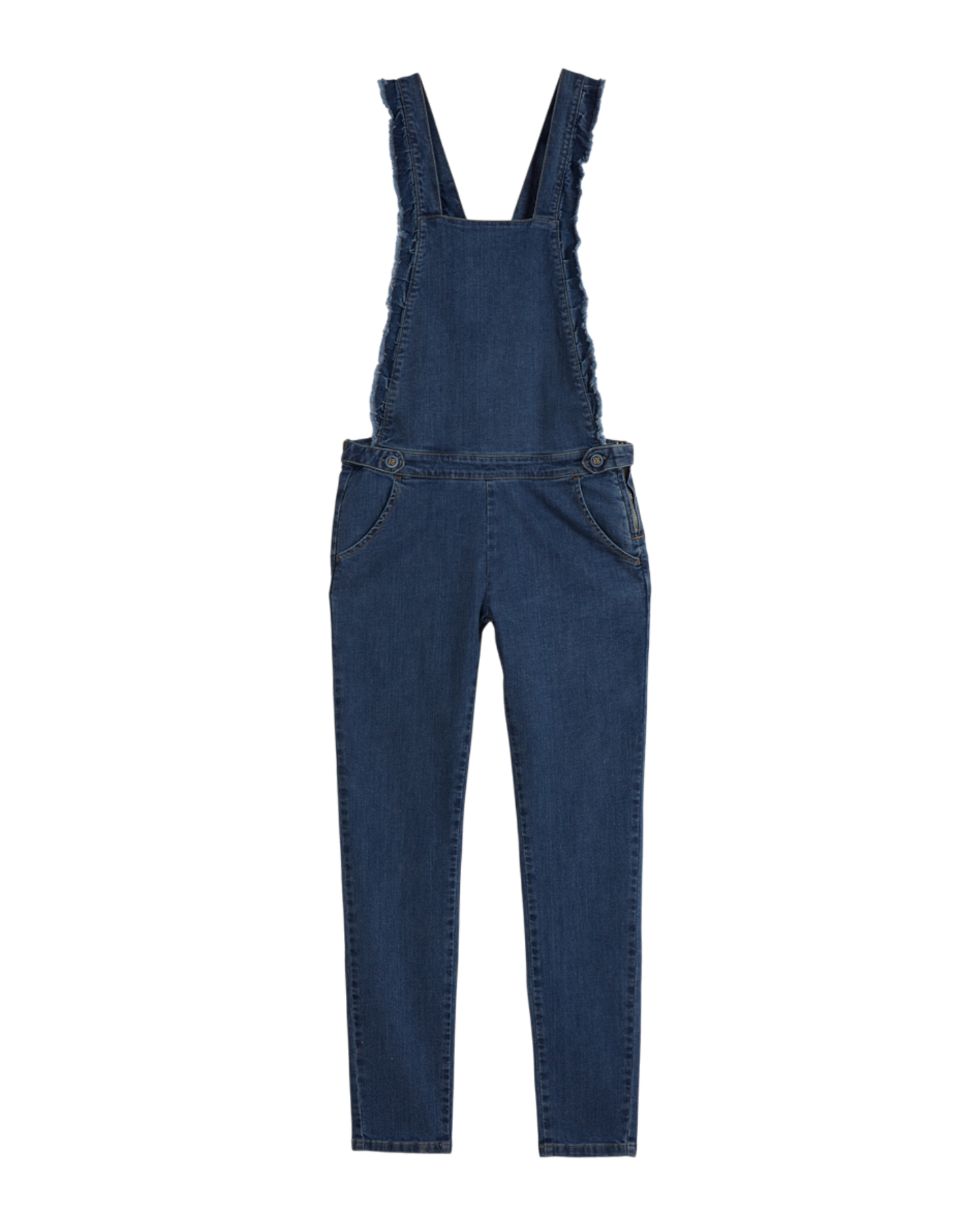 Salopette dos croisé denim brut