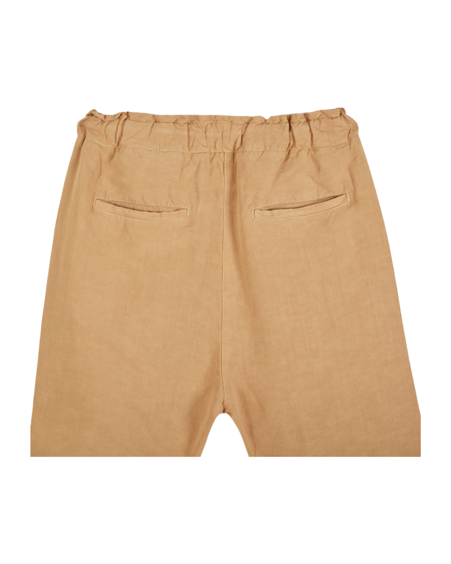 Pantalon coupe relaxed lin viscose beige