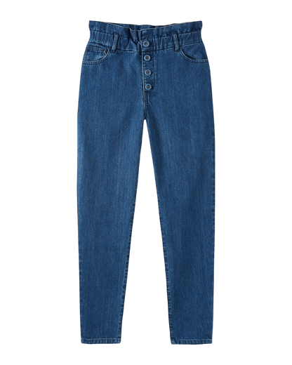 Pantalon denim mom medium bleach