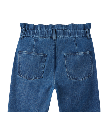 Pantalon denim mom medium bleach