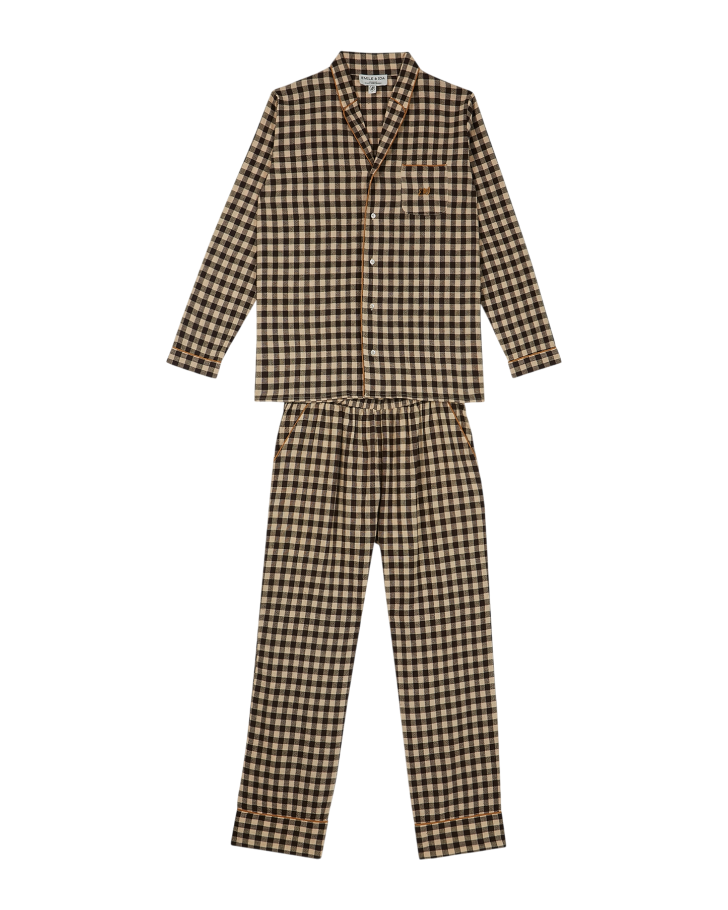 Pyjama vichy café